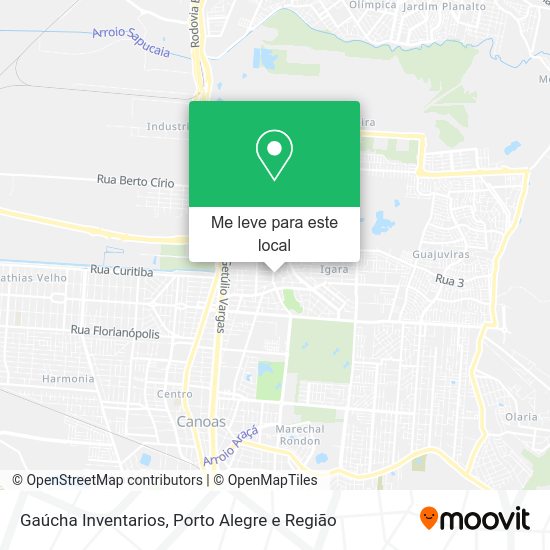 Gaúcha Inventarios mapa