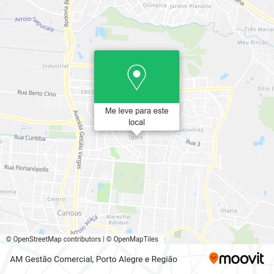 AM Gestão Comercial mapa