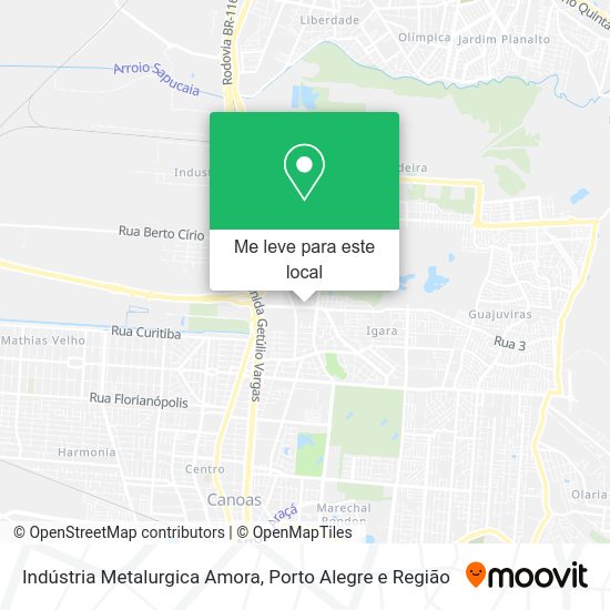 Indústria Metalurgica Amora mapa