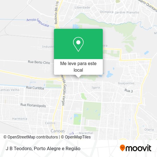 J B Teodoro mapa