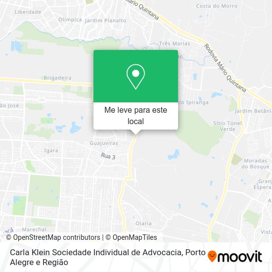 Carla Klein Sociedade Individual de Advocacia mapa
