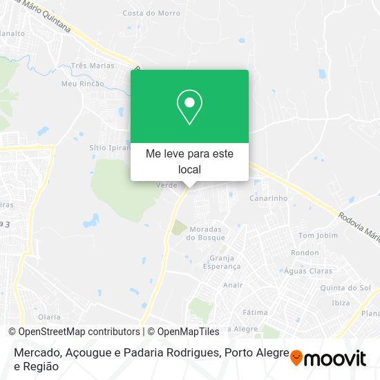 Mercado, Açougue e Padaria Rodrigues mapa