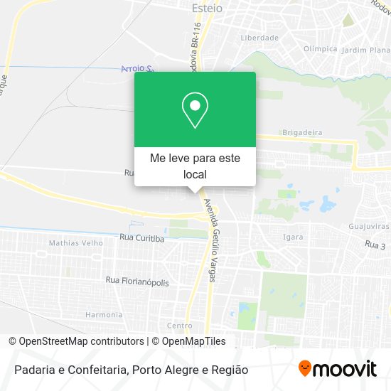 Padaria e Confeitaria mapa