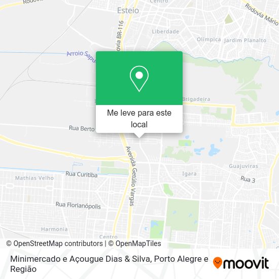 Minimercado e Açougue Dias & Silva mapa