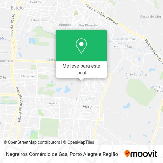 Negreiros Comércio de Gas mapa