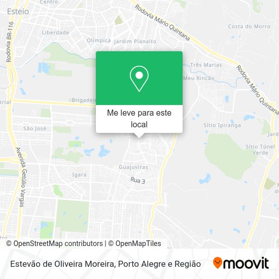 Estevão de Oliveira Moreira mapa