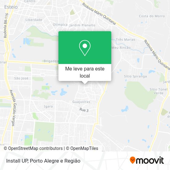 Install UP mapa