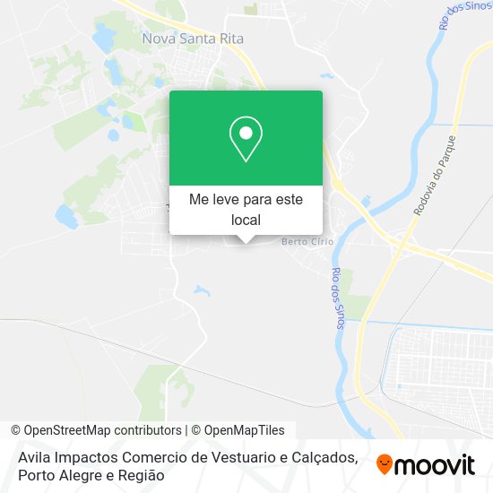 Avila Impactos Comercio de Vestuario e Calçados mapa