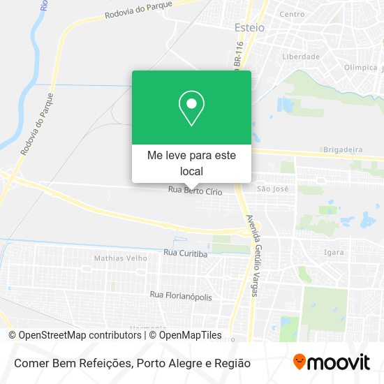 Comer Bem Refeições mapa