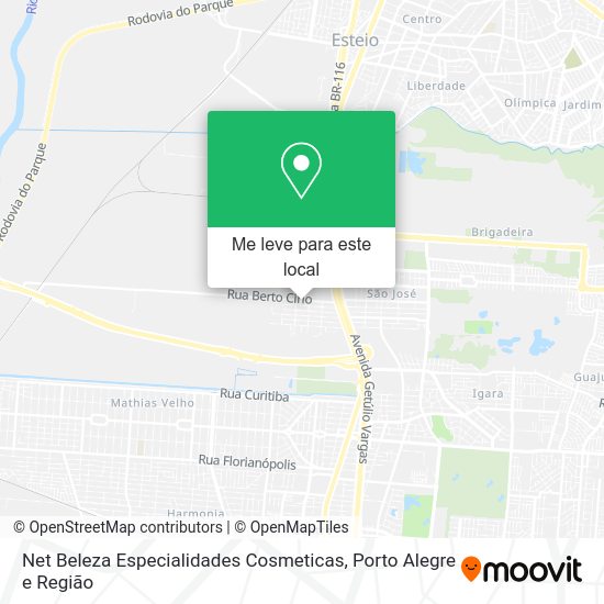 Net Beleza Especialidades Cosmeticas mapa