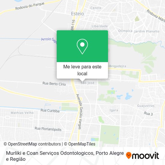 Murliki e Coan Serviços Odontologicos mapa