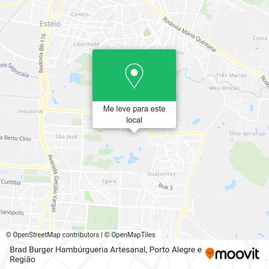 Brad Burger Hambúrgueria Artesanal mapa