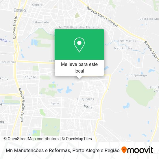 Mn Manutenções e Reformas mapa