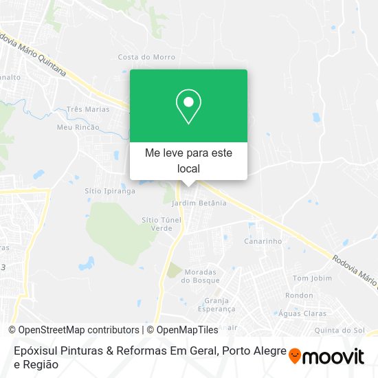 Epóxisul Pinturas & Reformas Em Geral mapa