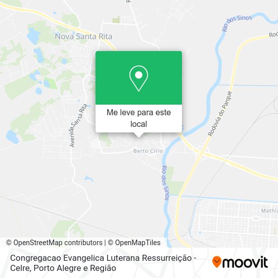 Congregacao Evangelica Luterana Ressurreição - Celre mapa