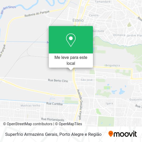 Superfrio Armazéns Gerais mapa