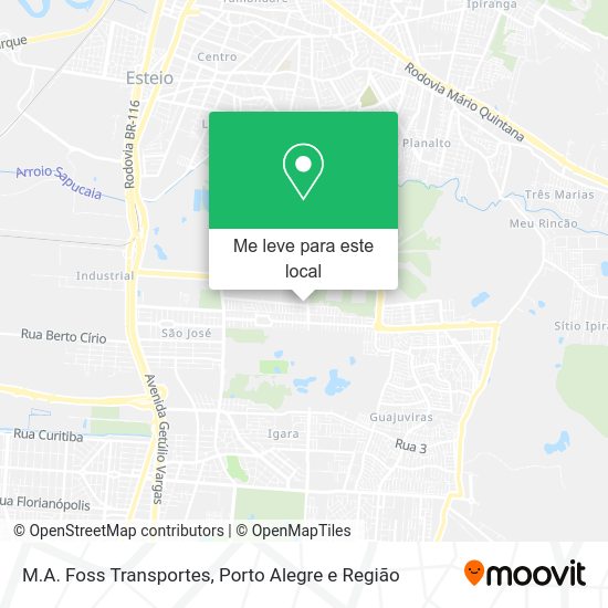 M.A. Foss Transportes mapa