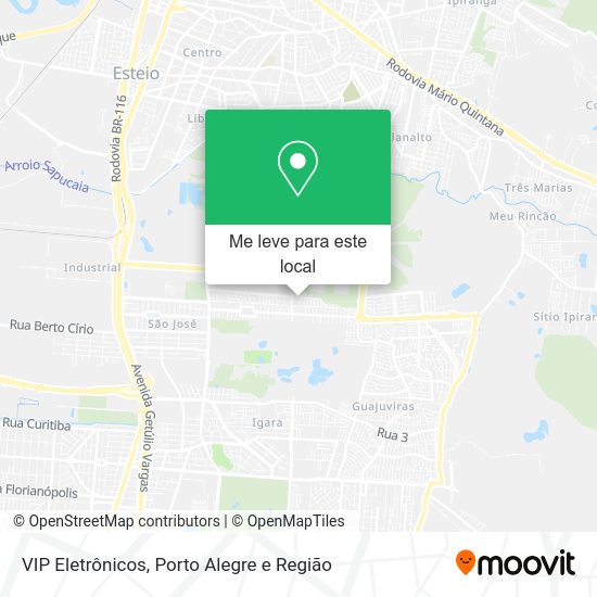 VIP Eletrônicos mapa