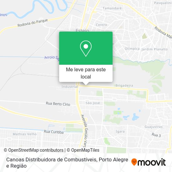 Canoas Distribuidora de Combustíveis mapa