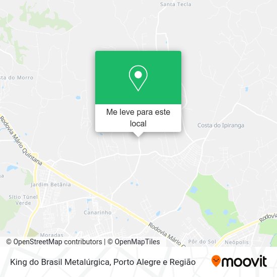 King do Brasil Metalúrgica mapa
