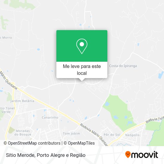Sítio Merode mapa