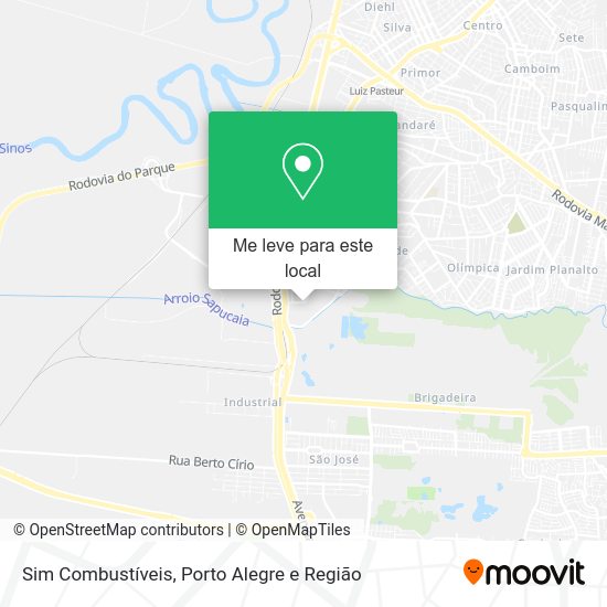 Sim Combustíveis mapa