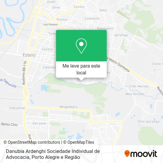 Danubia Ardenghi Sociedade Individual de Advocacia mapa