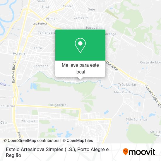 Esteio Artesinova Simples (I.S.) mapa