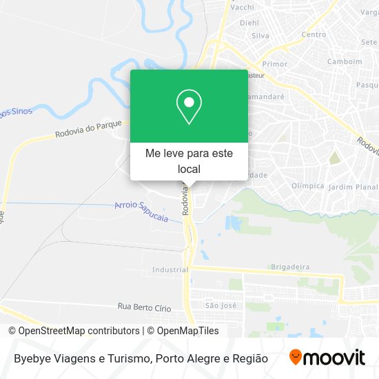 Byebye Viagens e Turismo mapa