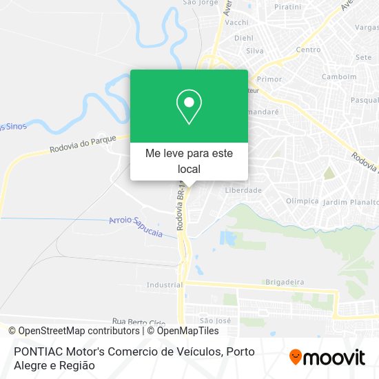 PONTIAC Motor's Comercio de Veículos mapa