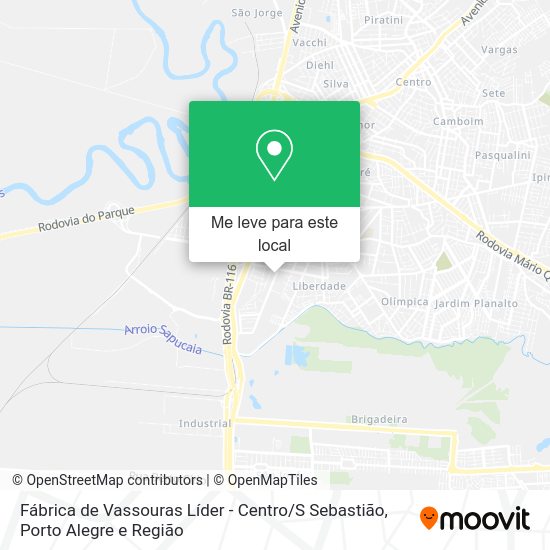 Fábrica de Vassouras Líder - Centro / S Sebastião mapa