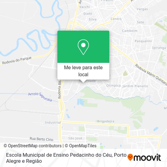 Escola Municipal de Ensino Pedacinho do Céu mapa