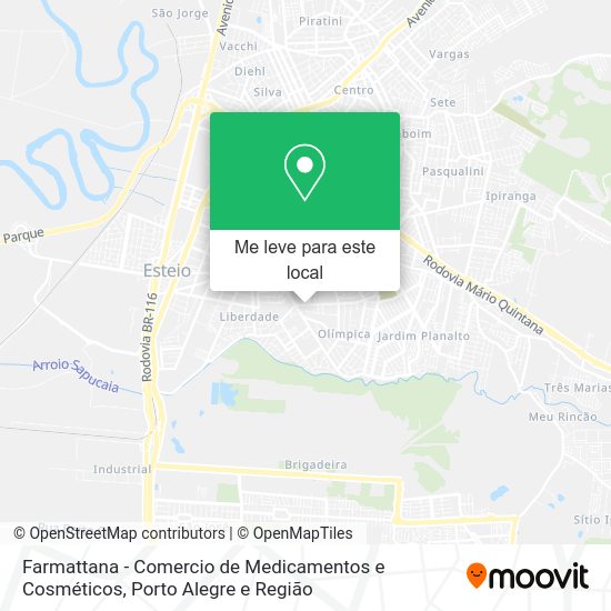 Farmattana - Comercio de Medicamentos e Cosméticos mapa