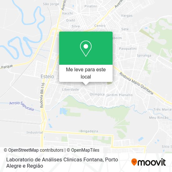 Laboratorio de Análises Clinicas Fontana mapa