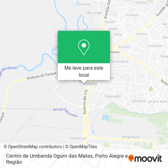 Centro de Umbanda Ogum das Matas mapa