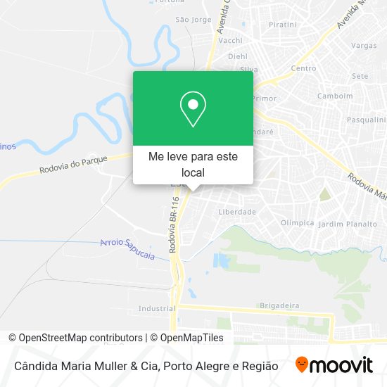 Cândida Maria Muller & Cia mapa