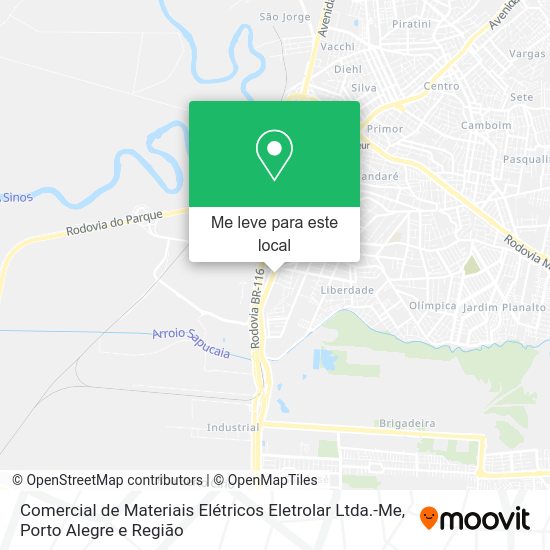 Comercial de Materiais Elétricos Eletrolar Ltda.-Me mapa