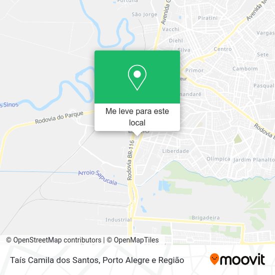 Taís Camila dos Santos mapa
