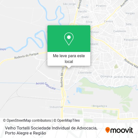 Velho Tortelli Sociedade Individual de Advocacia mapa