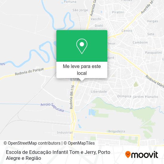 Escola de Educação Infantil Tom e Jerry mapa