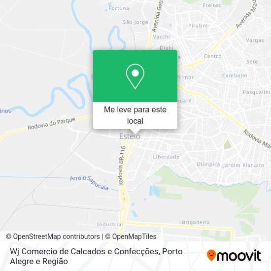 Wj Comercio de Calcados e Confecções mapa