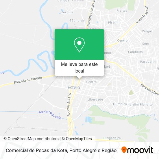 Comercial de Pecas da Kota mapa