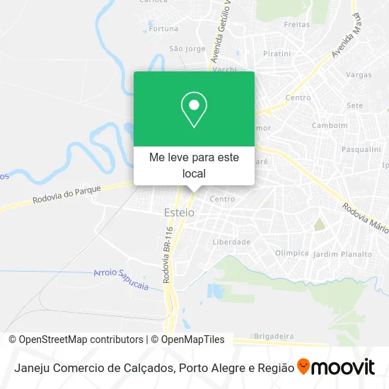 Janeju Comercio de Calçados mapa