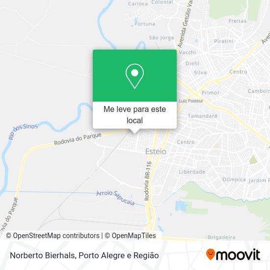 Norberto Bierhals mapa