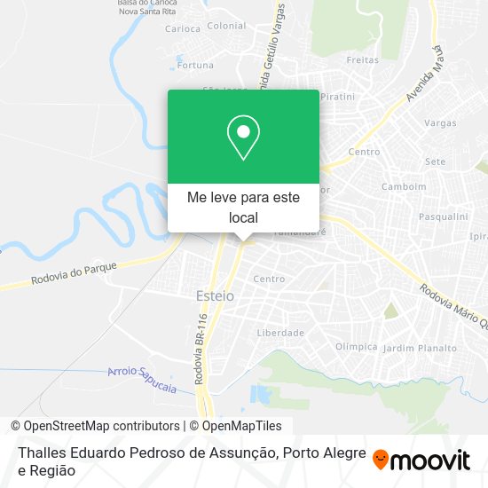 Thalles Eduardo Pedroso de Assunção mapa