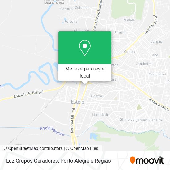 Luz Grupos Geradores mapa