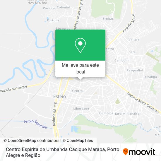 Centro Espirita de Umbanda Cacique Marabá mapa
