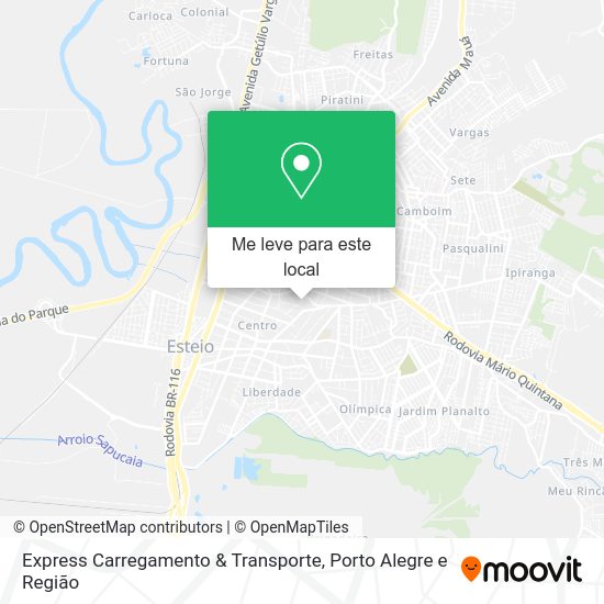 Express Carregamento & Transporte mapa