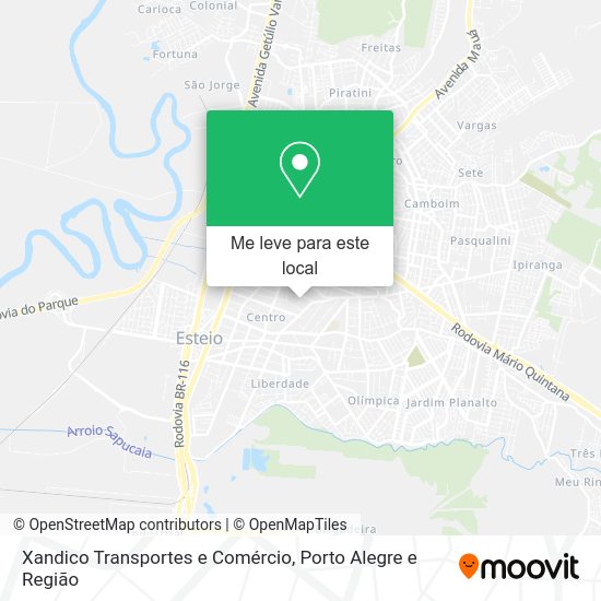 Xandico Transportes e Comércio mapa
