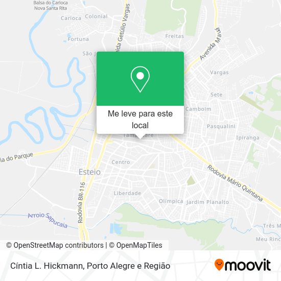Cíntia L. Hickmann mapa